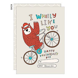 Wheely Like You Valentine's Day Card - Set of 5