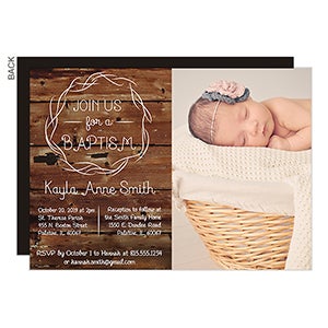 Rustic Religious Premium Party Invitation - Set of 5