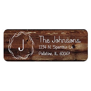 Rustic Return Address Labels - 1 set of 60