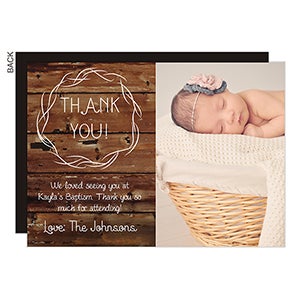 Rustic Religious Thank You Cards - Set of 5