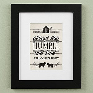 Humble & Kind Farmhouse 8x10 Light Framed Print