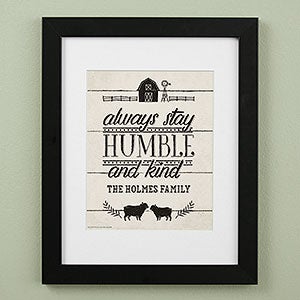 Humble & Kind Farmhouse 11x14 Light Framed Print