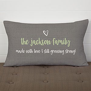 Family Tree Of Life Personalized Lumbar Throw Pillow