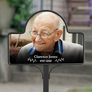 Photo Memorial Personalized Magnetic Garden Sign