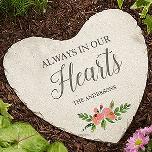 Personalized Big Heart Memorial Garden Stone