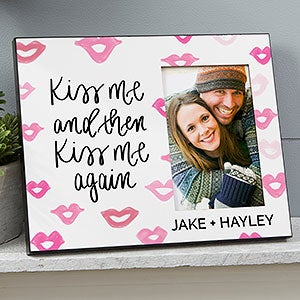 Kiss Me And Then Kiss Me Again Personalized Picture Frame