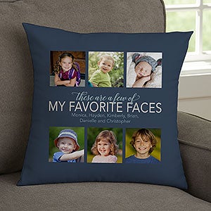 My Favorite Things Personalized 14 Photo Throw Pillow