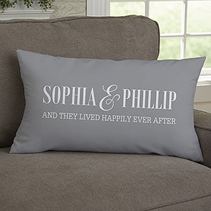 Better Together Personalized Lumbar Throw Pillow