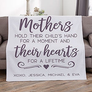 Mothers Hold Their Child's Hand Personalized 50x60 Sweatshirt Blanket