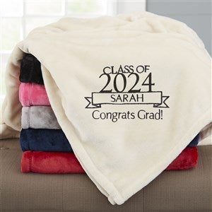 Graduation Personalized 50x60 Beige Fleece Blanket