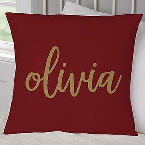 Graduation Scripty Style Personalized 18 Throw Pillow