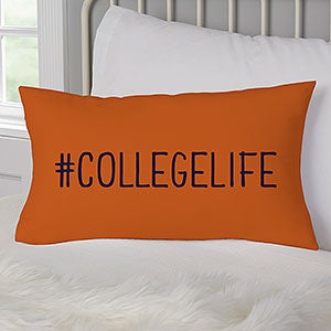 Graduation Scripty Style Personalized Lumbar Throw Pillow