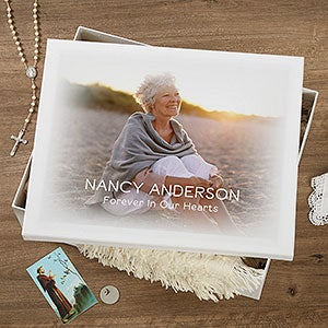 Personalized Memorial Photo Memory Keepsake Box