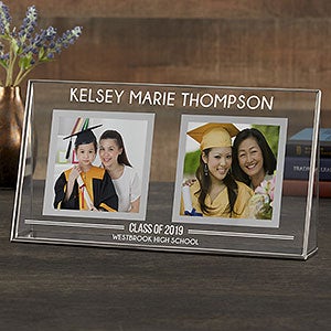 Personalized Double Photo Frame Graduation Gift