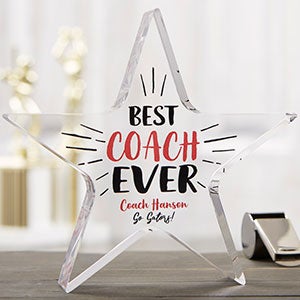 Personalized Sports Coach Award - Best Coach Ever