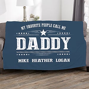 My Favorite People Call Me Personalized 50x60 Fleece Blanket