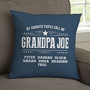 My Favorite People Call Me Personalized 14-inch Throw Pillow