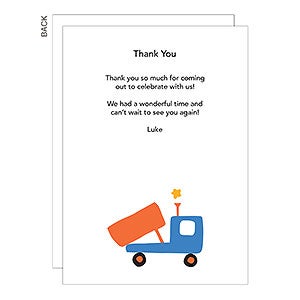 Riding in Style Premium Thank You Cards - Set of 5