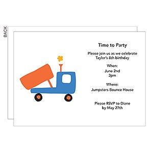 Riding in Style Party Invitation - Set of 5