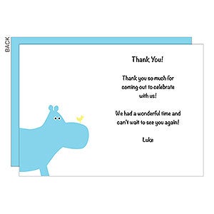 Kids Animals Thank You Cards - Set of 5