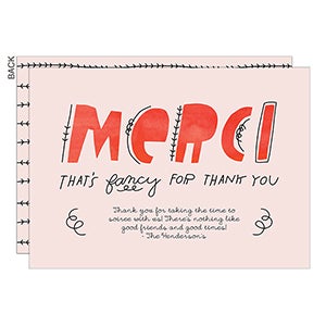 Fancy Party Thank You Cards - Set of 5