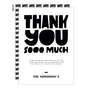 Thank You Sooo Much Premium Thank You Cards - Set of 5