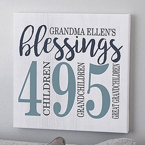 Count Your Blessings 8x8 Canvas Print