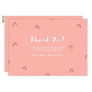 Rainbow Thank You Cards - Set of 5