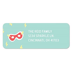 Superhero Address Labels - 1 set of 60