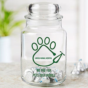 Veterinarian Office Personalized Treat & Candy Jar