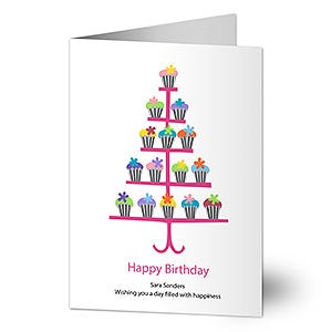 Birthday Cupcakes Greeting Card