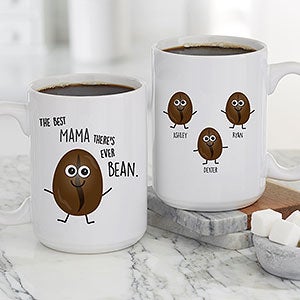 The Cotton & Canvas Co. Cool Beans Funny Food Pun Porcelain Ceramic Coffee  Mug and Tea Cup