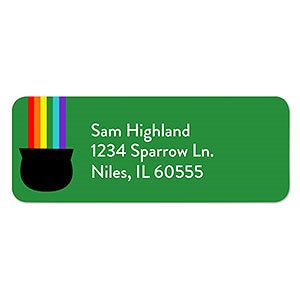 Pot o' Luck Personalized Return Address Labels - 1 set of 60