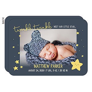 Twinkle, Twinkle Premium Birth Announcement - Set of 5