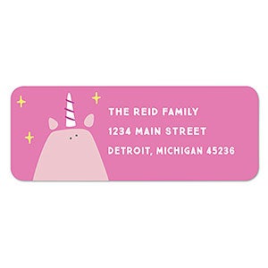 Unicorn Kids Address Labels - 1 set of 60