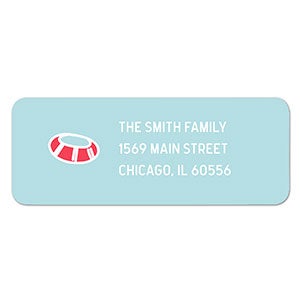 Pool Party Return Address Labels - 1 set of 60