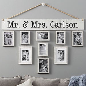 Personalized Hanging Picture Frames Set - Our Wedding