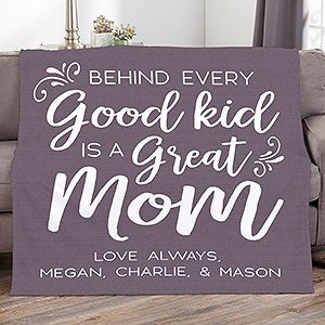 A Great Mom Personalized 50x60 Fleece Blanket