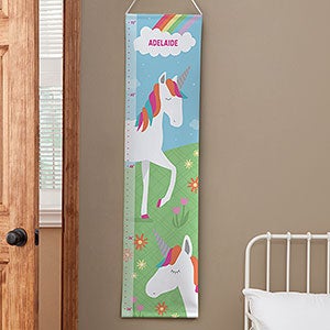 Personalized Unicorn Kids Growth Chart