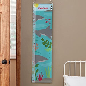 Personalized Shark Kids Growth Chart