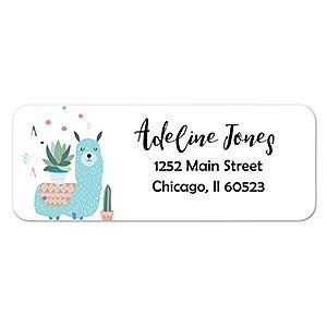 Llama Fun Address Labels - 1 set of 60