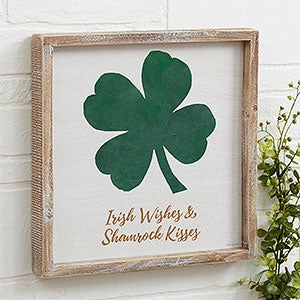 Luck Of The Irish 12x12 Barnwood Frame Wall Art