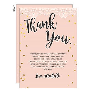 From Miss to Mrs. Thank You Cards - Set of 5