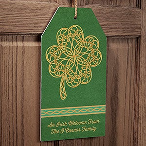 Celtic Knot Wall Art Personalized Wall Tag