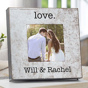 Romantic Statements 4x4 Galvanized Box Picture Frame