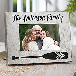 Beach Life Personalized Horizontal Galvanized Metal Picture Frame