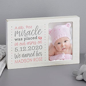 Baby Girl's Story Personalized Box Picture Frame