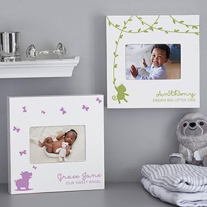 Baby Zoo Animal Personalized Box Picture Frame