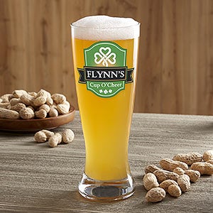 Cup O' Cheer Personalized Irish Pilsner Glass