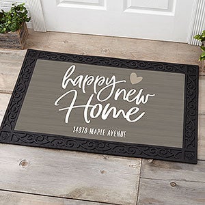 Happy New Home Personalized 20x35 Doormat